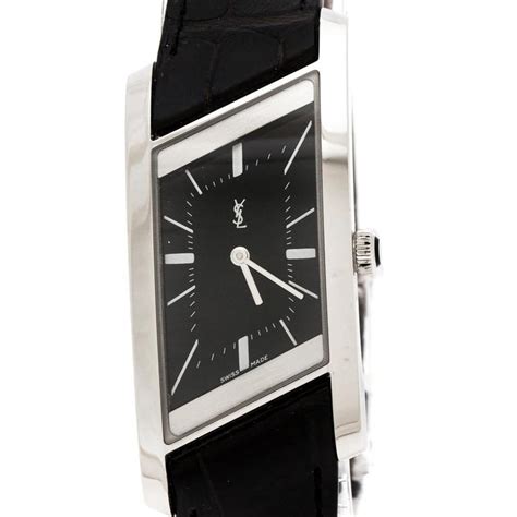 Yves Saint Laurent Rive Gauche, A Stainless Steel Automatic 